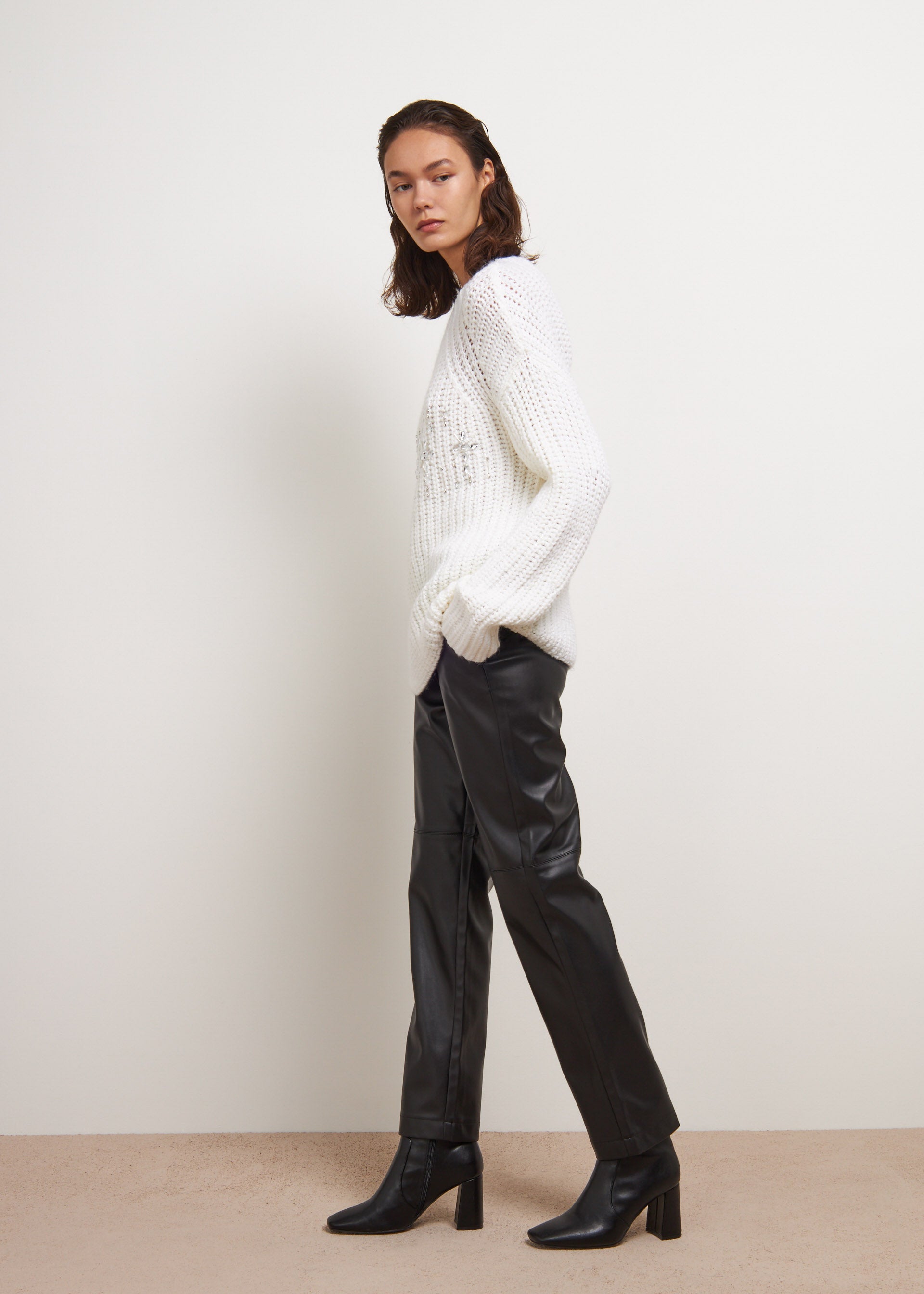 Commando Faux Leather Cropped Flare Pants | Shopbop