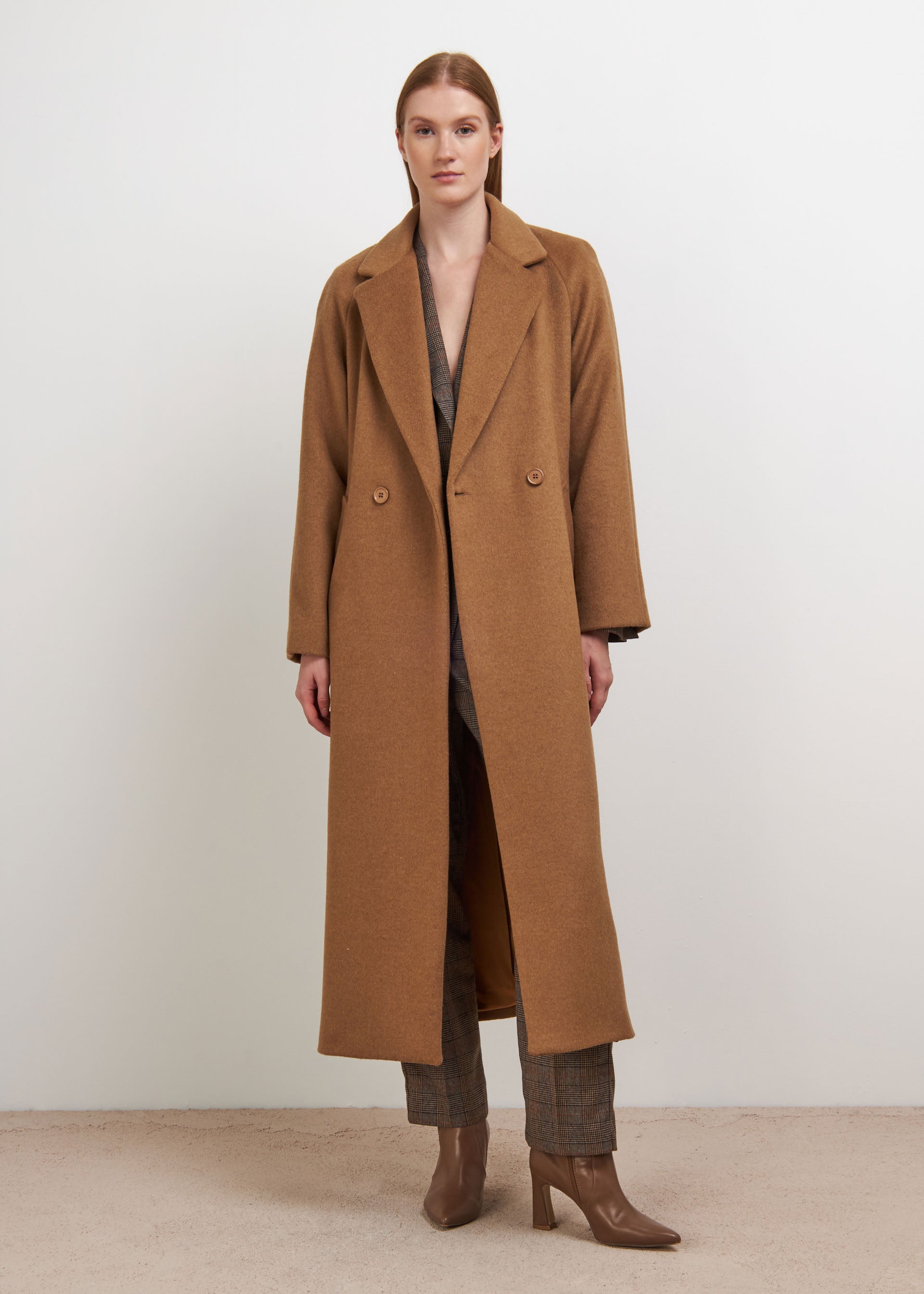 Lapel on sale long coat