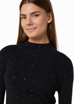 Pullover con strass